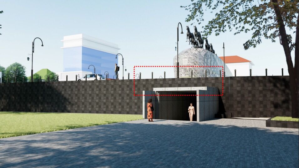 Desain underpass penyeberangan bawah tanah di kawasan Jalan Pandanaran Boyolali bisa difungsikan sebagai art space.