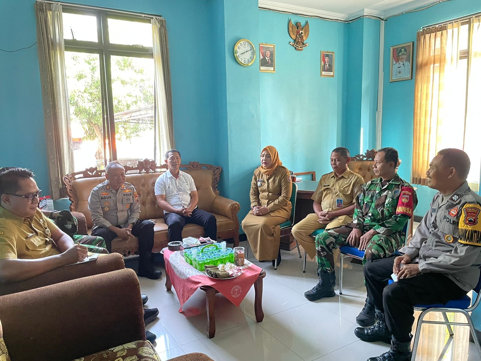 Silaturahmi kamtibmas yang digelar salah satu polsek di Kabupaten Karanganyar. (Rudi Hartono/Radar Solo)