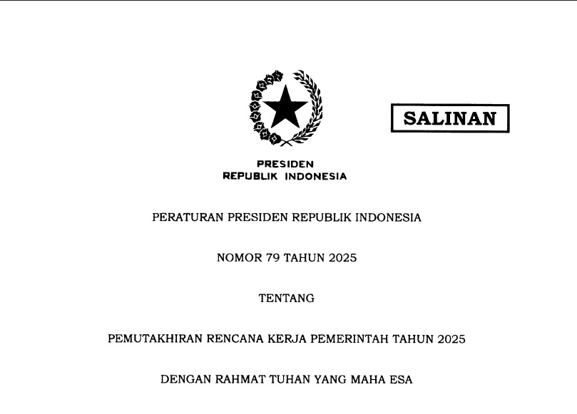 Link Download PDF Perpres 79 Tahun 2025: Benarkan Ada Kenaikan Gaji ASN, TNI, Polri dan Pejabat Negara?