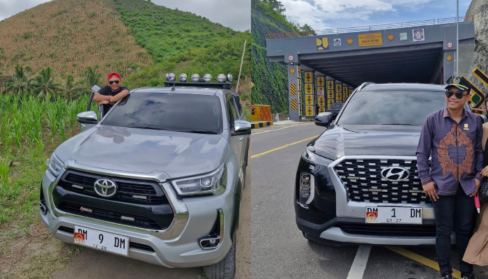 Mobil tunggangan Wahyudin Moridu yang kerap dipamerkan di medsos.