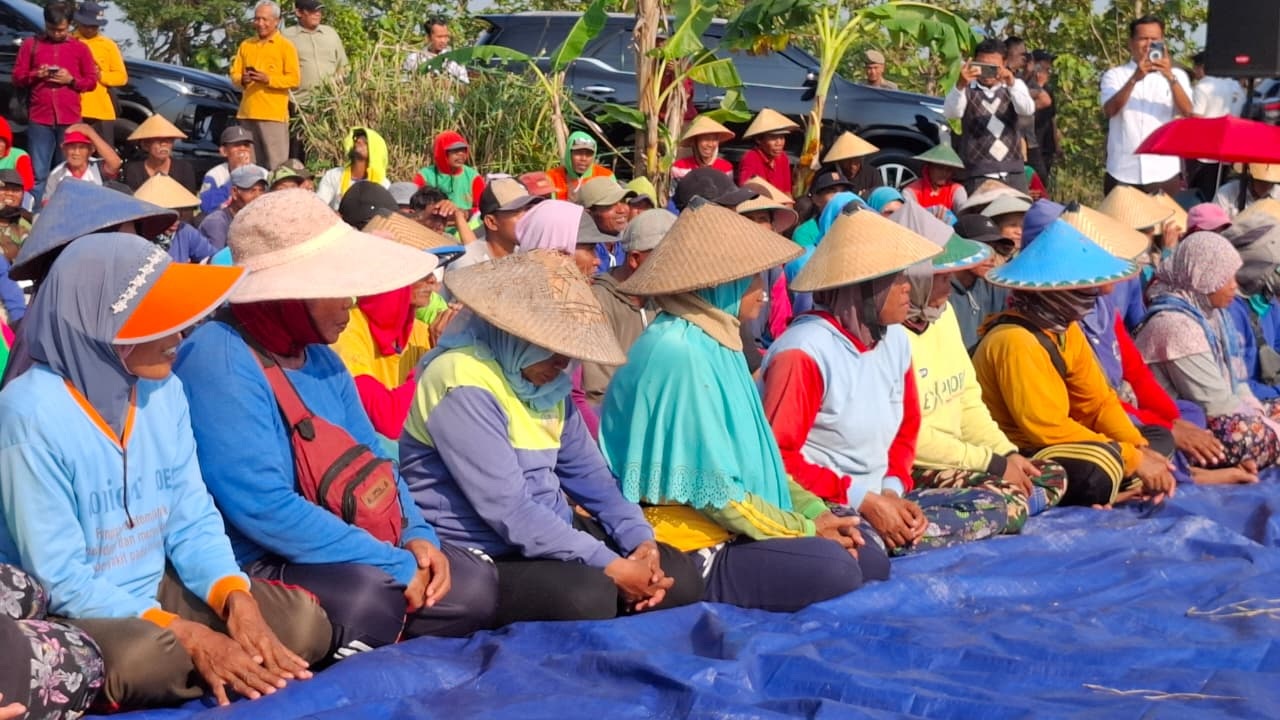 Peringatan Hari Tani Nasional (HTN) 2025 di Kabupaten Sragen, Rabu (24/9/2025). (Ahmad Khairudin/Radar Solo)