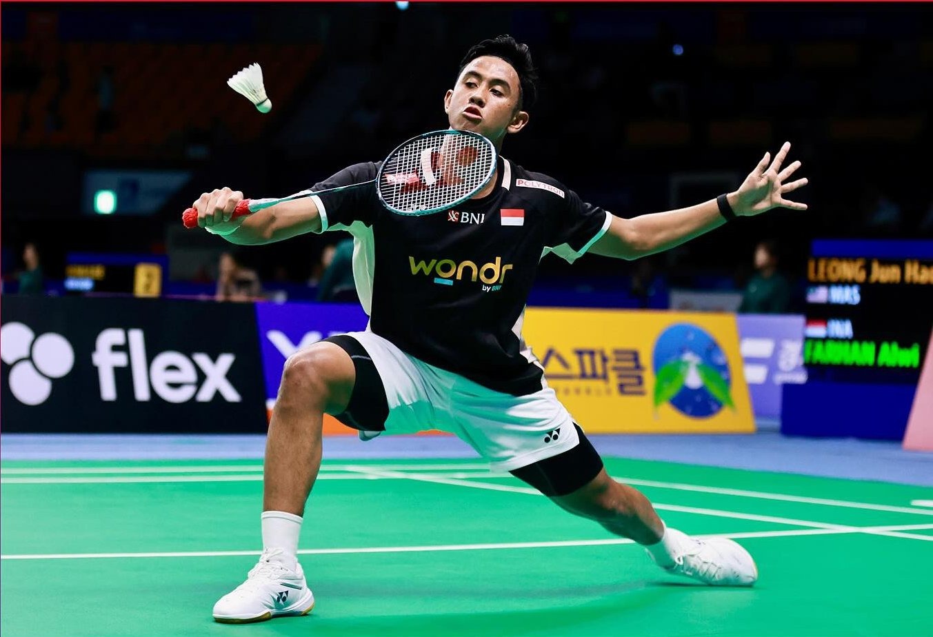 DUTA BANGSA: Alwi Farhan saat terjun di Korea Open 2025.