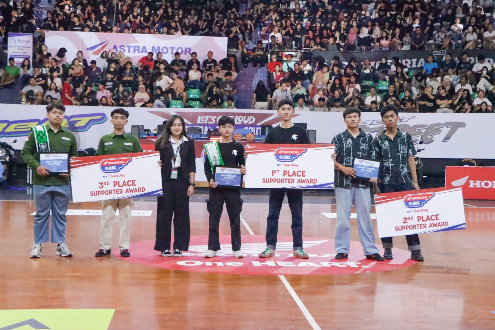 Best Supporter Award di ajang Honda DBL with Kopi Good Day 2025 Central Java-South.