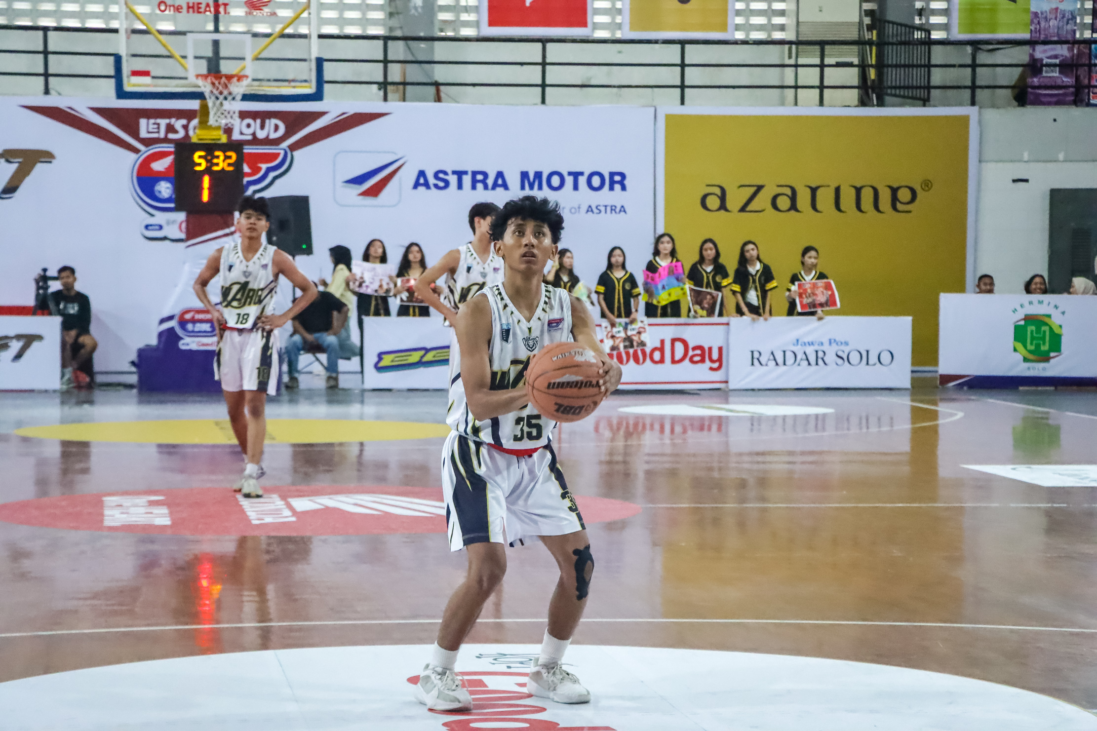 PANUTAN: Roster SMA Warga Surakarta, Leonidas Sony Pratama saat bertarung di Fantastic Four Honda DBL with Kopi Good Day 2025 Central Java Series&ndash;South.  &nbsp;