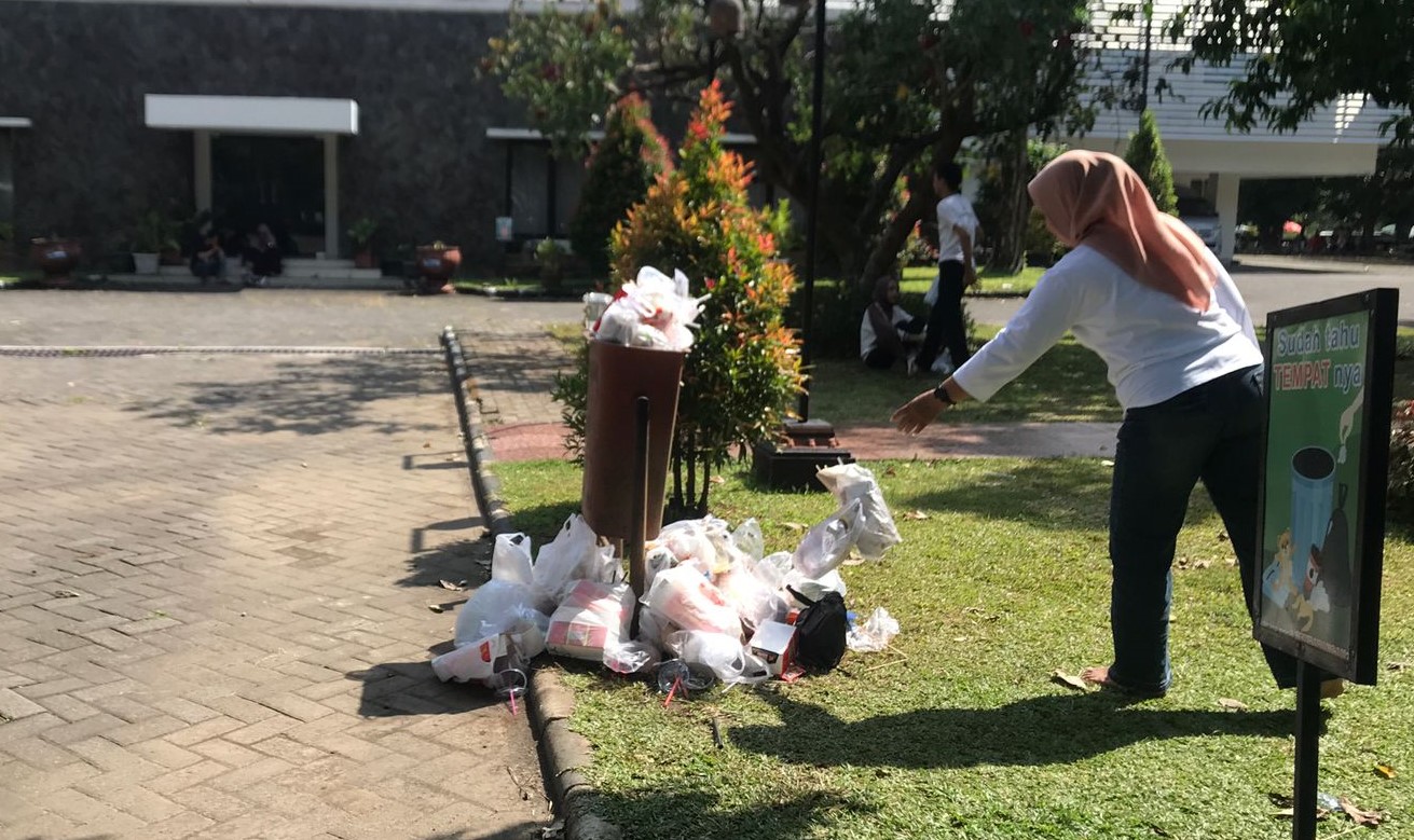 Event CFD di kompleks perkantoran Pemkab Boyolali sisakan lebih banyak sampah.