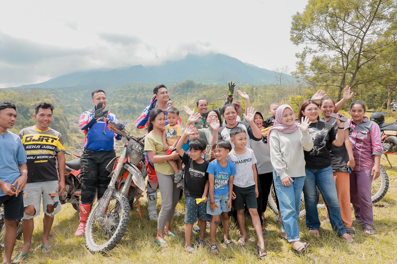 Kegiatan Trail Trabas Klaten Adventure yang berlangsung di Kecamatan Kemalang, Klaten