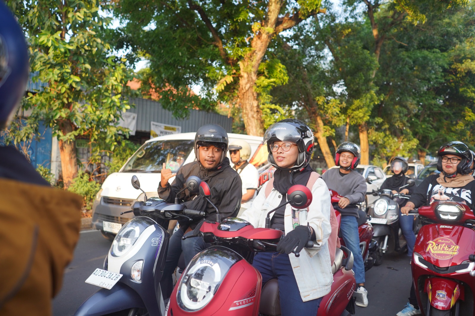 enam jurnalis Solo diajak dalam program Honda Experience di dealer Central Sakti Kratonan.