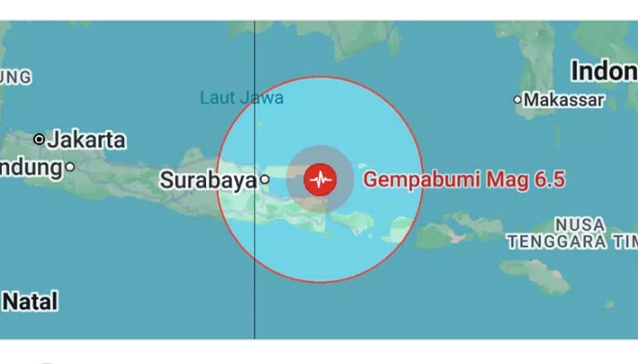 Gempa guncang Sumenep, Jatim pada Selasa (30/9/2025) malam.