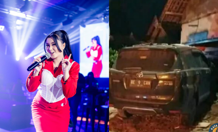 Pedangdut Cantika Davinca alami kecelakaan maut di Magetan. Mobil rombongannya tabrakan dengan motor, satu pelajar tewas.