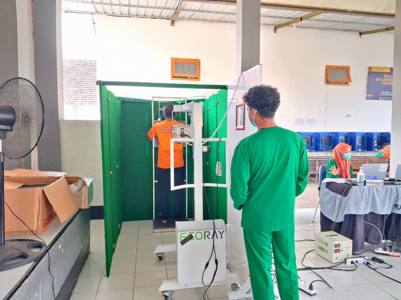 Skrining TBC di Lapas Kelas II B Wonogiri baru-baru ini.