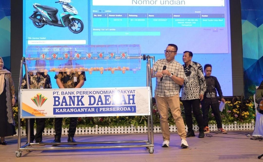 Wakil Bupati Karanganyar Adhe Elliana hadiri Undian Sembada Plus BDK.