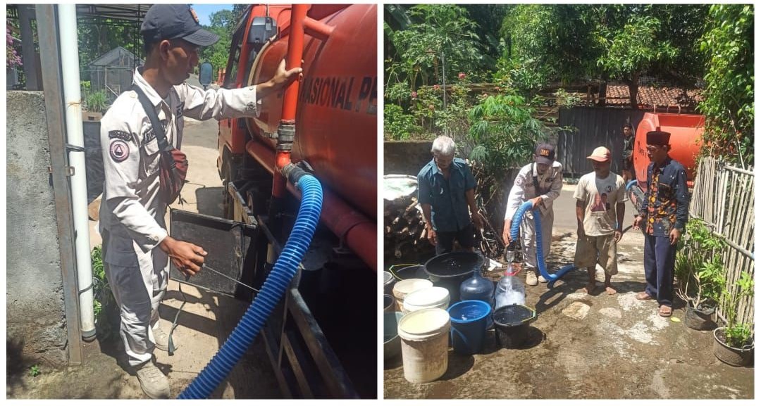 BPBD Boyolali kirim air bersih ke Desa Selondoko, Kecamatan Ampel.
