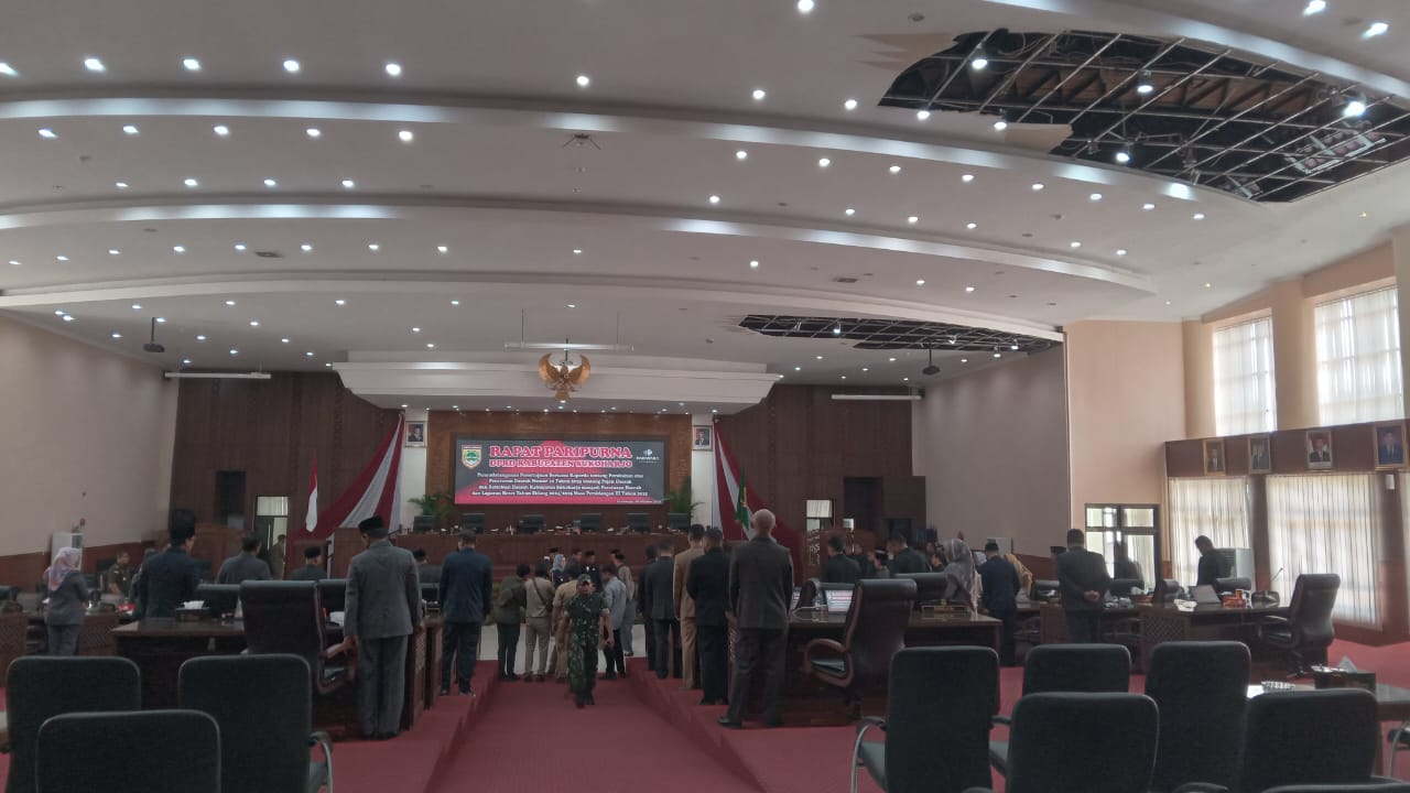 Ilustrasi rapat paripurna DPRD Sukoharjo.