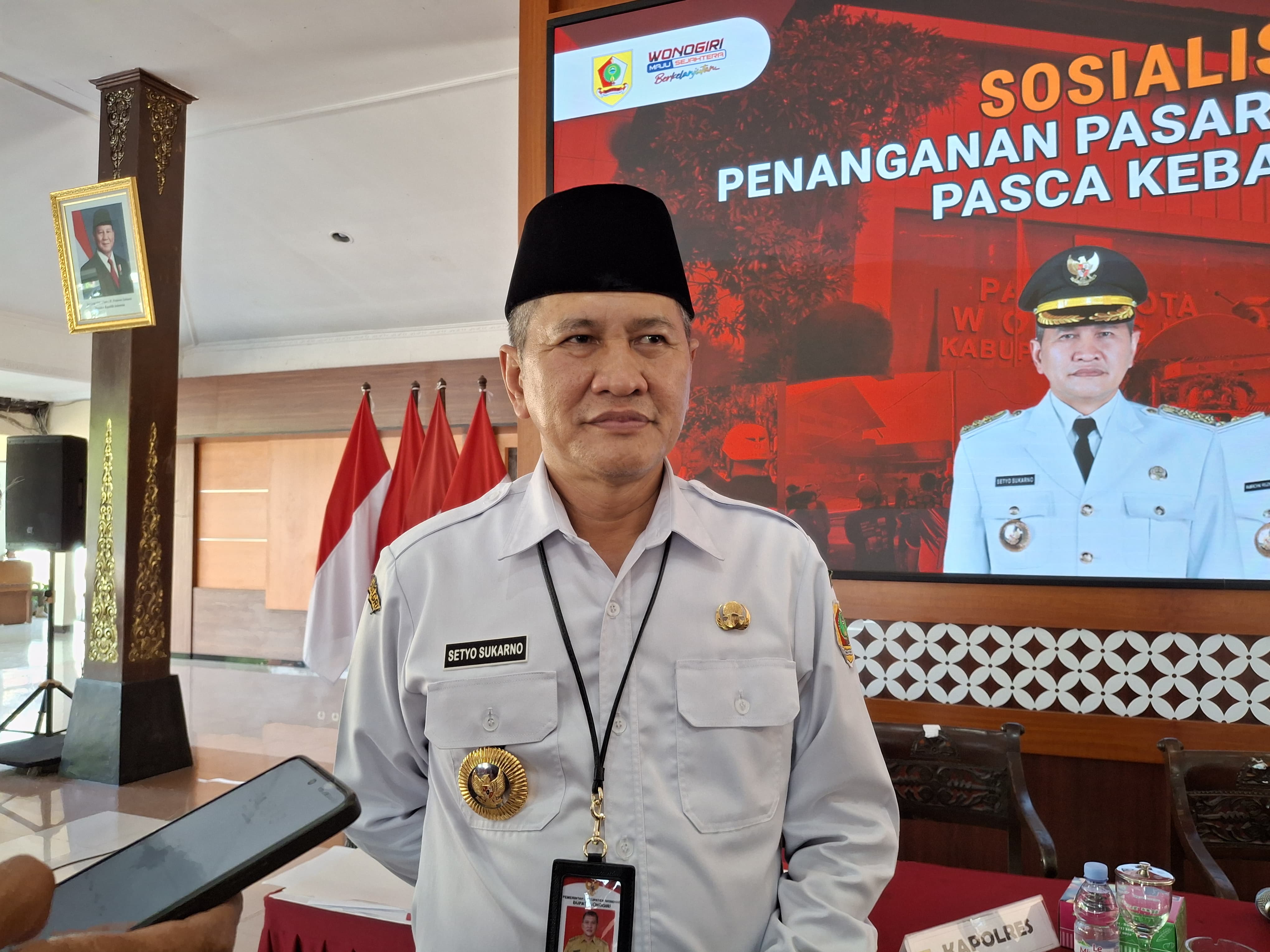 Bupati Wonogiri Setyo Sukarno.