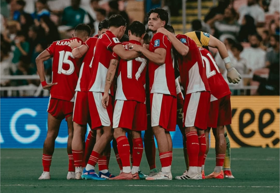 Skuad Timnas Indonesia saat hendak bertanding di Kualifikasi Piala Dunia.
