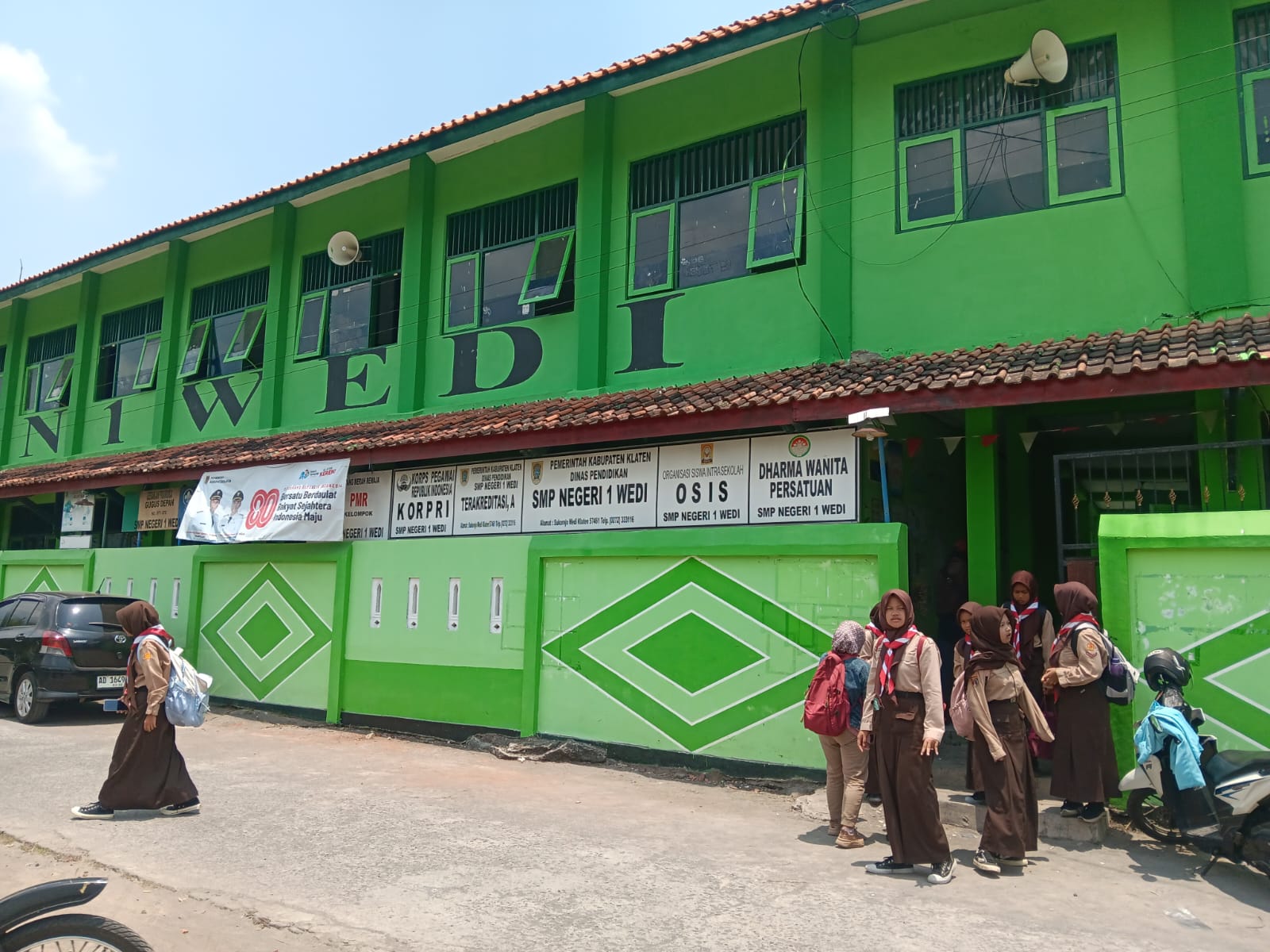 SMPN 1 Wedi, Kabupaten Klaten. (Angga Purenda/Radar Solo)