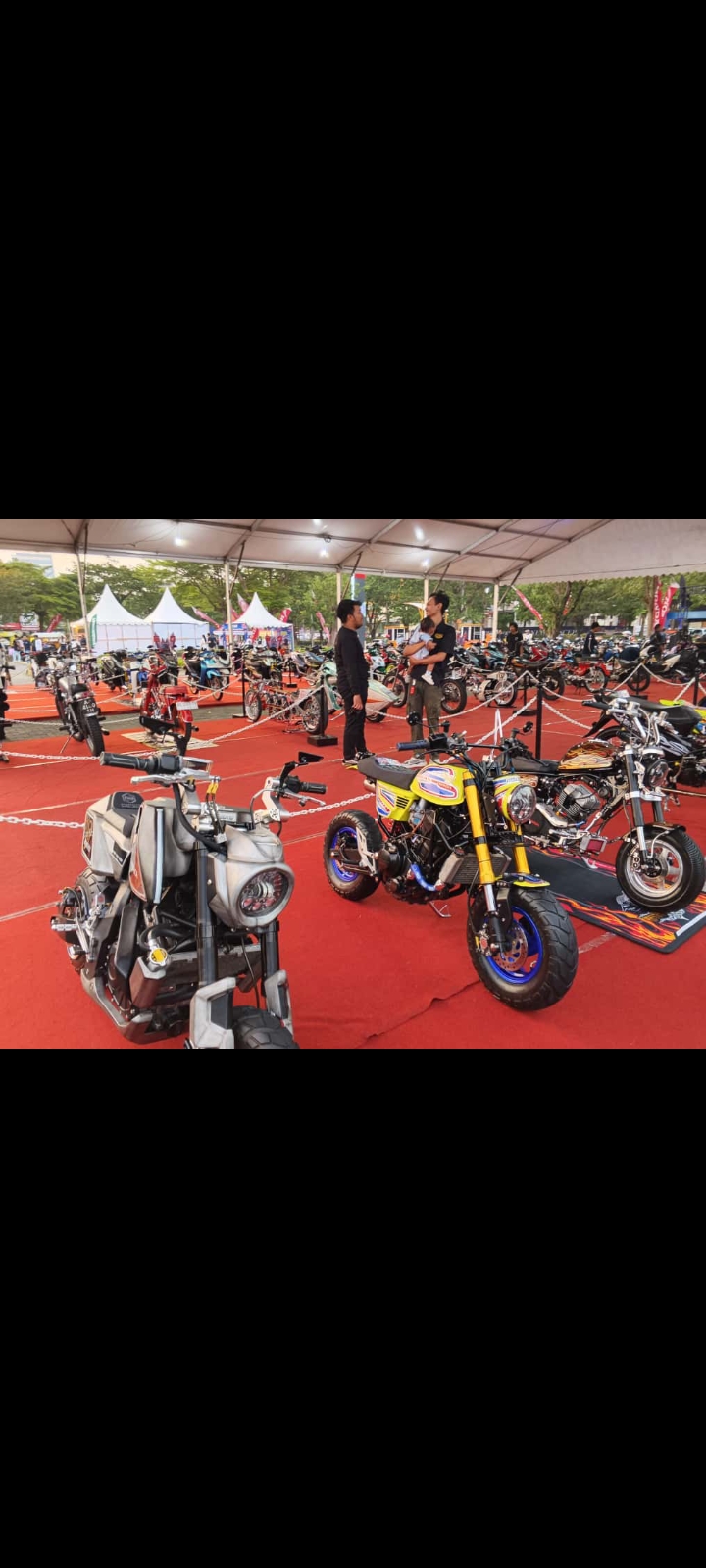 Deretan motor mungil Honda Monkey dipamerkan di Honda Modif Contest 2025.