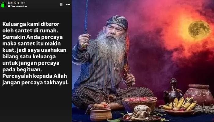 Ilustrasi teror santet yang kini dikaitkan dengan keluarga Menkeu Purbaya Yudhi Sadewa.