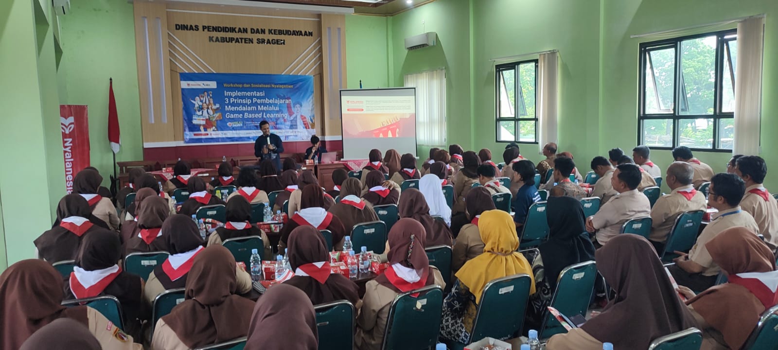 Sebanyak 100 kepala sekolah dari jenjang SD dan SMP di Sragen mengikuti workshop. (Ahmad Khairudin/Radar Solo)