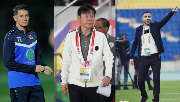 Jesus Casas (kiri), Shin Tae-yong dan Timur Kapadze.