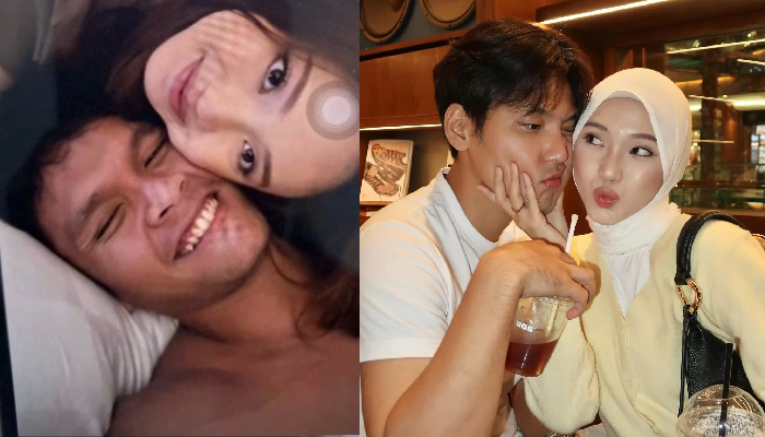Sosok diduga Jule dan selingkuhannya Safrie Ramadan (foto kiri). Jule bersama sang suami Na Daehoon.