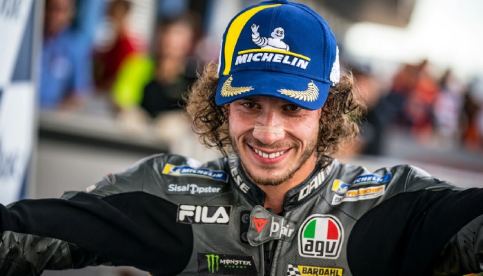 Marco Bezzecchi rebut posisi ketiga klasemen sementara MotoGP 2025 dari&nbsp;Francesco Pecco Bagnaia.