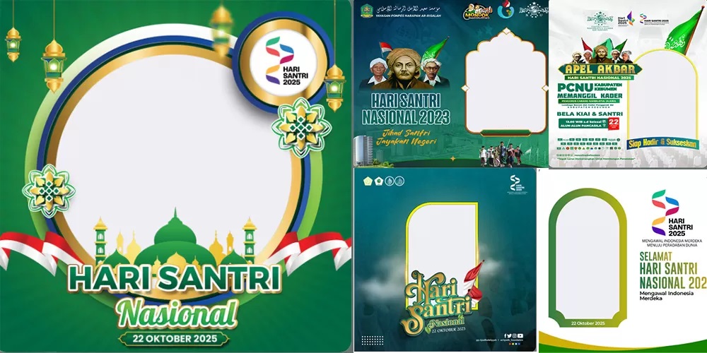 25 Link Twibbon Hari Santri Nasional 2025 Paling Terbaru dan Gratis, Lengkap dengan Cara Menggunakan Tinggal Pasang Foto!