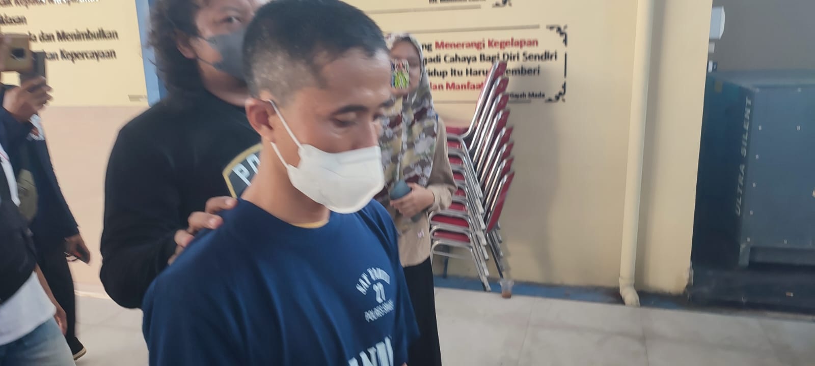 Oknum guru TK di Sragen berinisial YP ditangkap polisi karena diduga rudapaksa muridnya. (Ahmad Khairudin/Radar Solo)