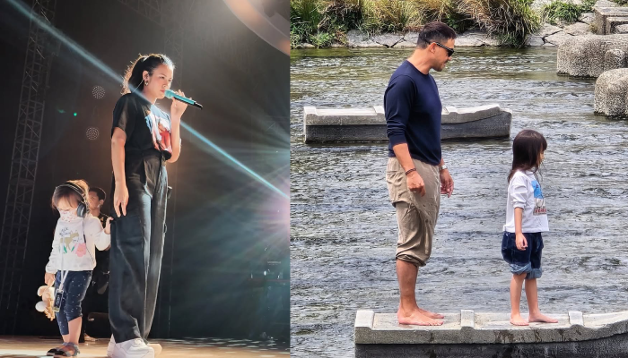 Potret kebersamaan Zalina dengan Raisa dan Hamish Daud.