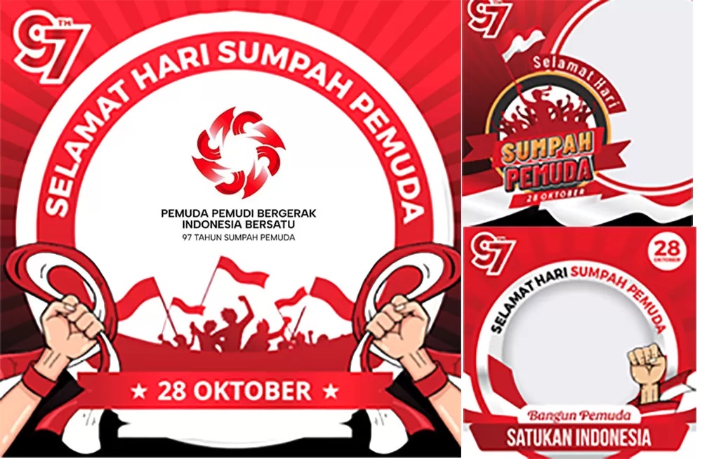 30 Link Twibbon Hari Sumpah Pemuda 2025 Terbaru dan Gratis, Tinggal Tempel Foto untuk Rayakan di Media Sosial!