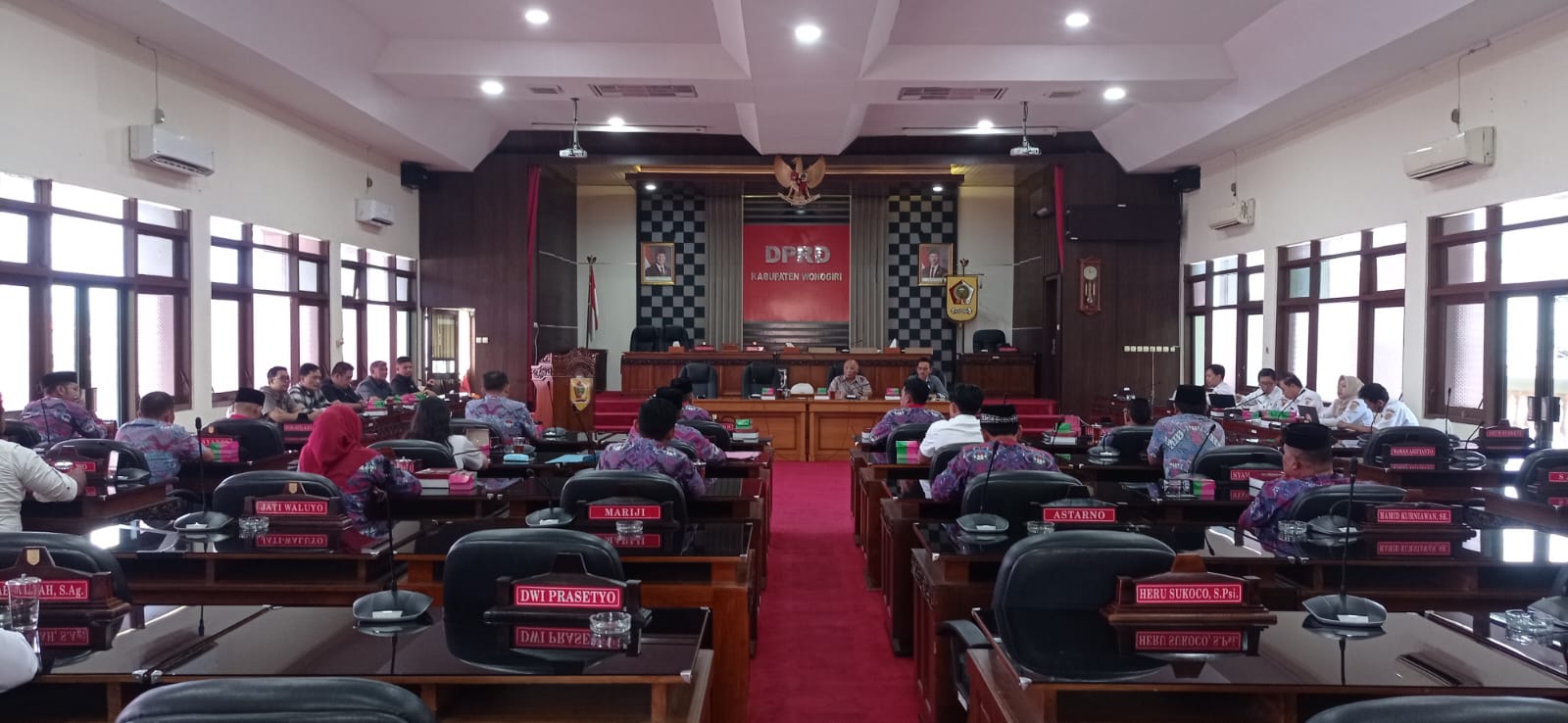 Hearing perangkat desa dengan DORD Wonogiri Rabu (29/10/2025)