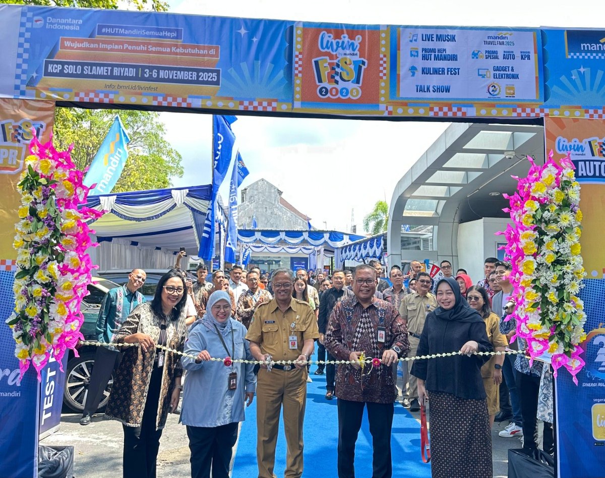 SIMBOLIS: Bank Mandiri Gelar Livin Fest 2025 yang akan digelar di berbagai kota di Jawa Tengah.