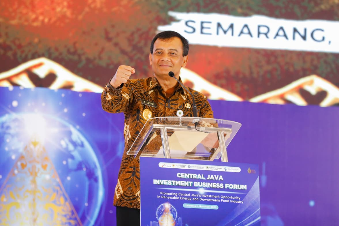 Gubernur Jawa Tengah Ahmad Luthfi hadiri gelaran CJIBF di Hotel Padma, Kota Semarang, Selasa (4/11/2025).