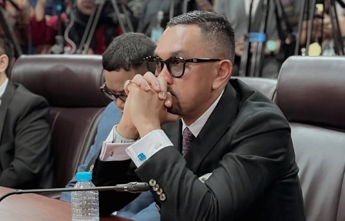 Ahmad Sahroni saat menjalani sidang kode etik oleh MKD di DPR RI, Rabu (11/5/2025).