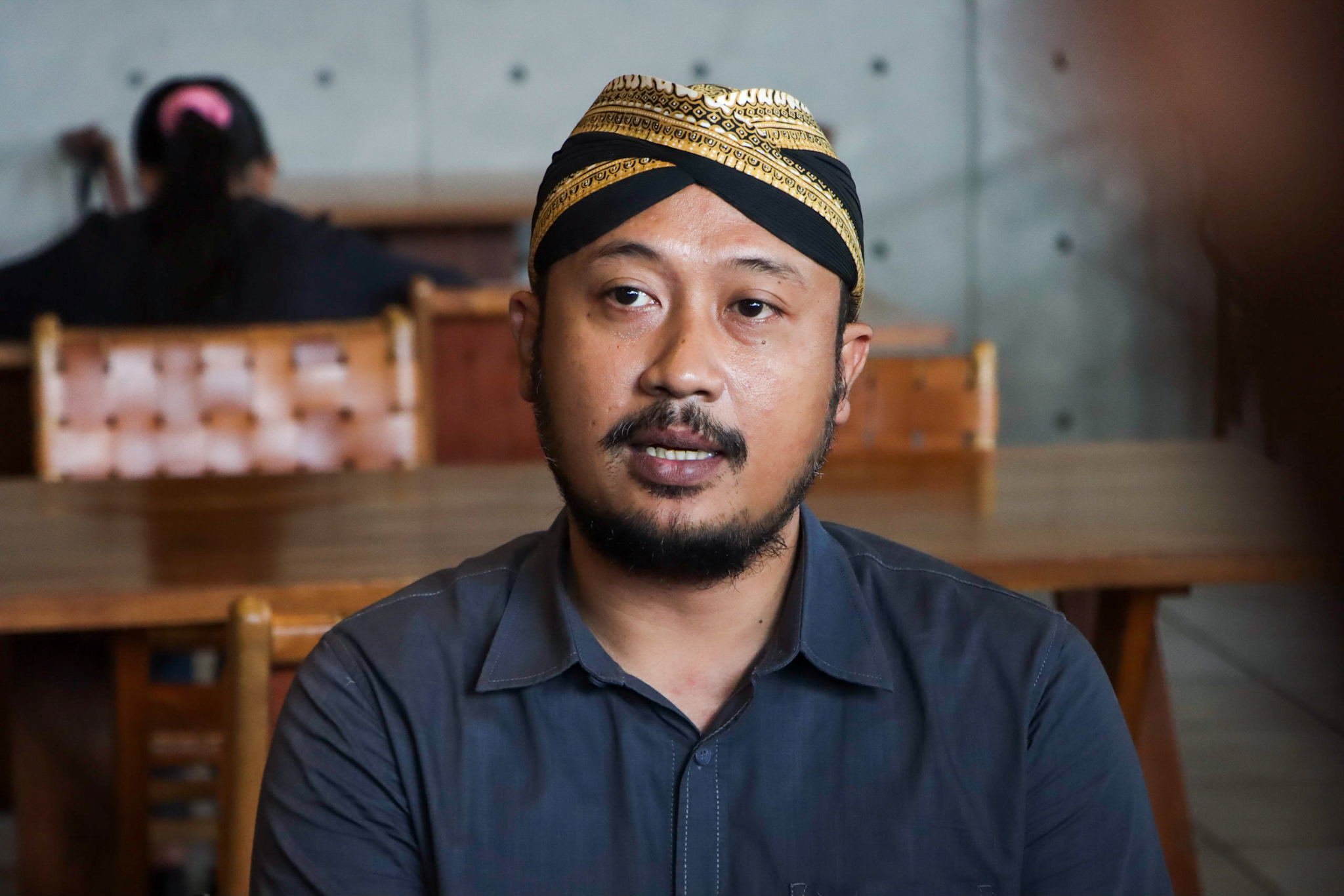 KGPH Mangkubumi, kakak Gusti Purbaya yang sudah mendeklarasikan diri sebagai PB XIV. (M Ihsan/Radar Solo)