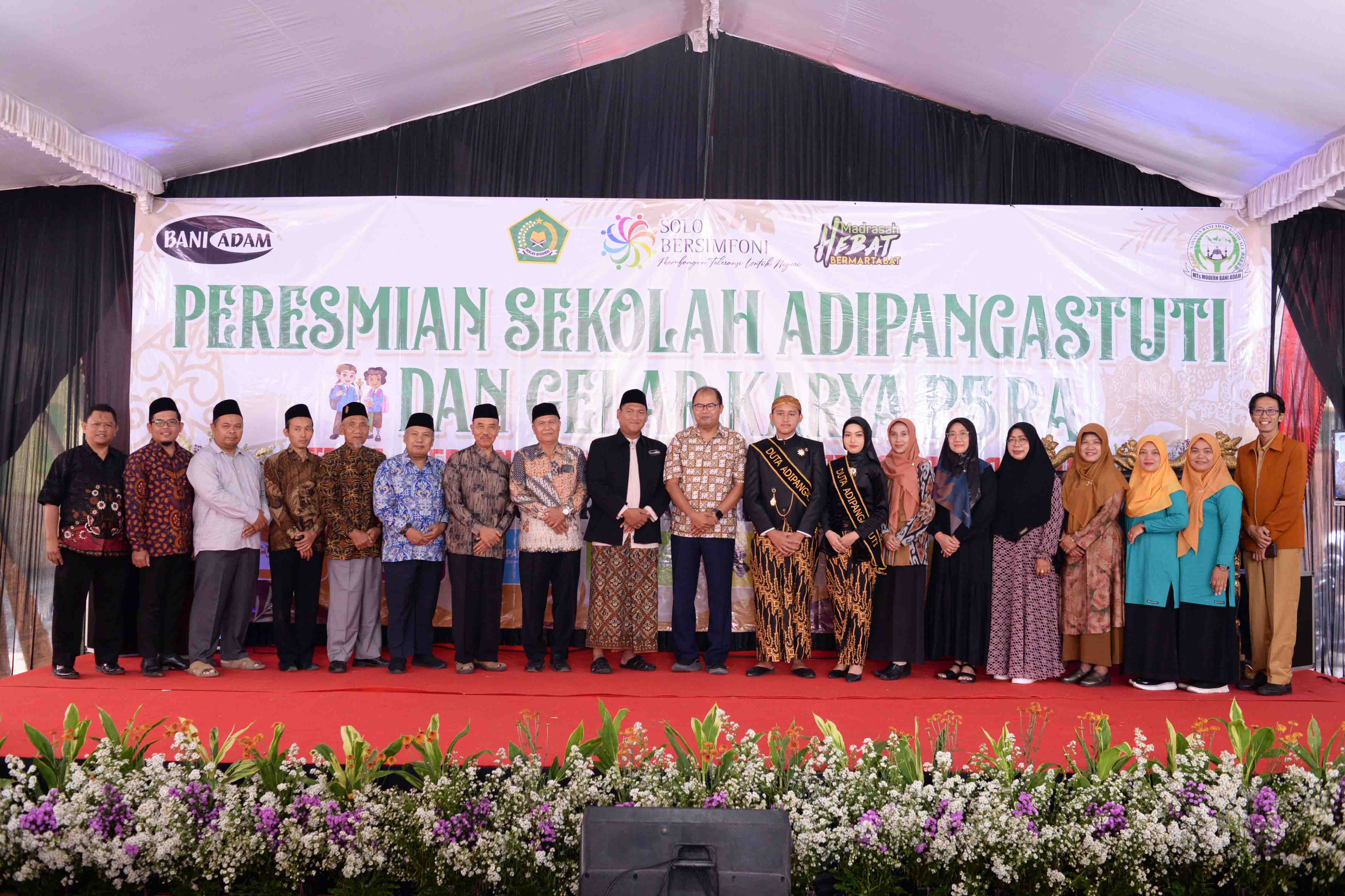 Peresmian sekolah Adipangastuti di bawah naungan Yayasan Bani Adam Boyolali. (Dokumentasi Pribadi)