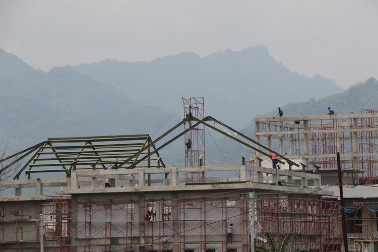 Pembangunan gedung baru STABN Raden Wijaya Wonogiri.