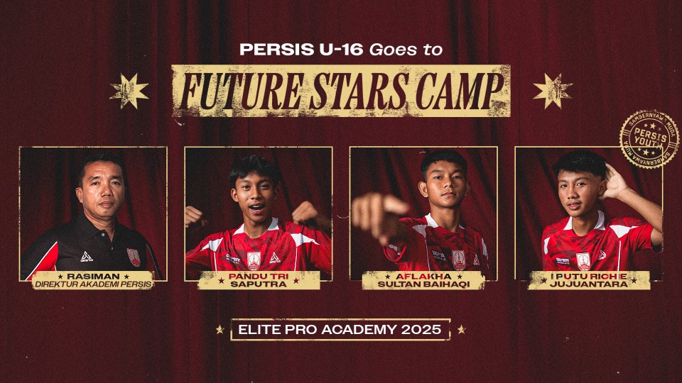 Direktur Teknik Akademi PERSIS, Rasiman dan tiga pemain PERSIS U16 mendapatkan panggilan mengikuti EPA Future Stars Camp.