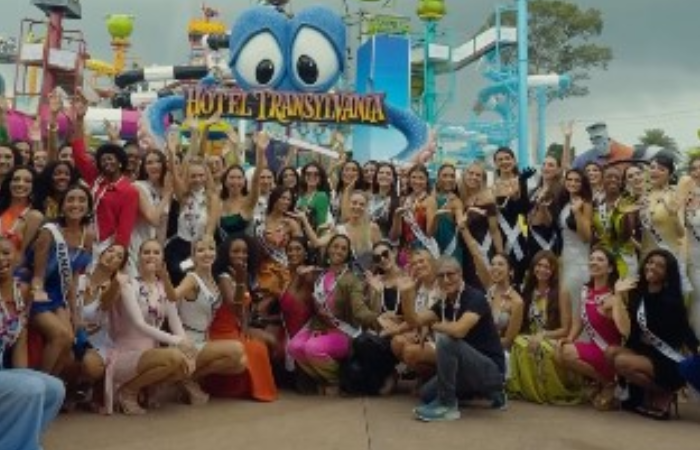 Para finalis Miss Universe 2025 mengikuti salah satu agenda kegiatan di Thailand.
