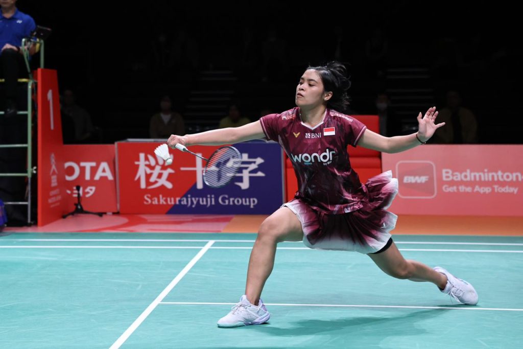 Gregoria Mariska terjun di ajang Kumamoto Masters 2025.