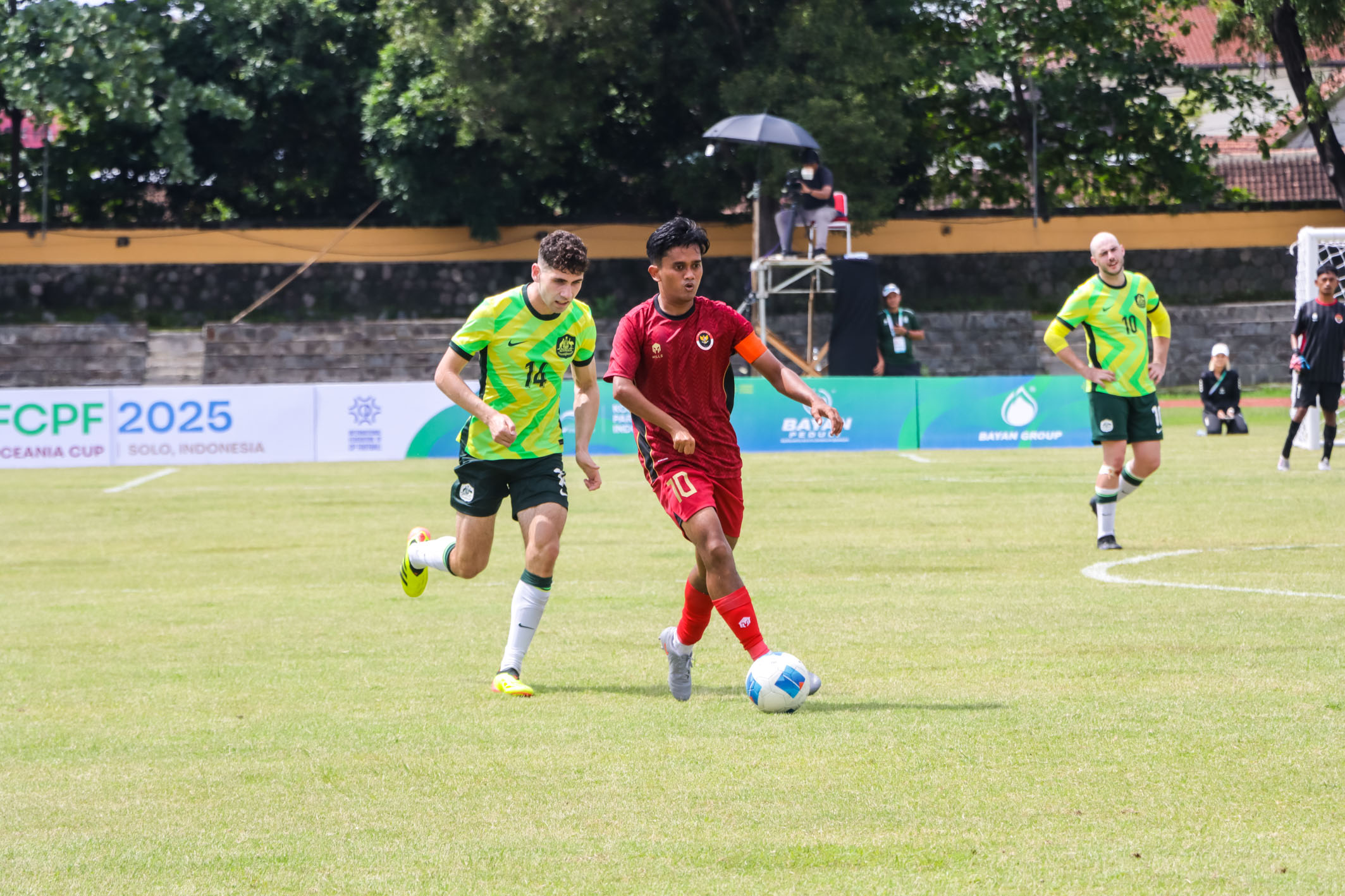 Timnas CP football Indonesia saat melawan Australia di Stadion Solo (16/11/2025).
