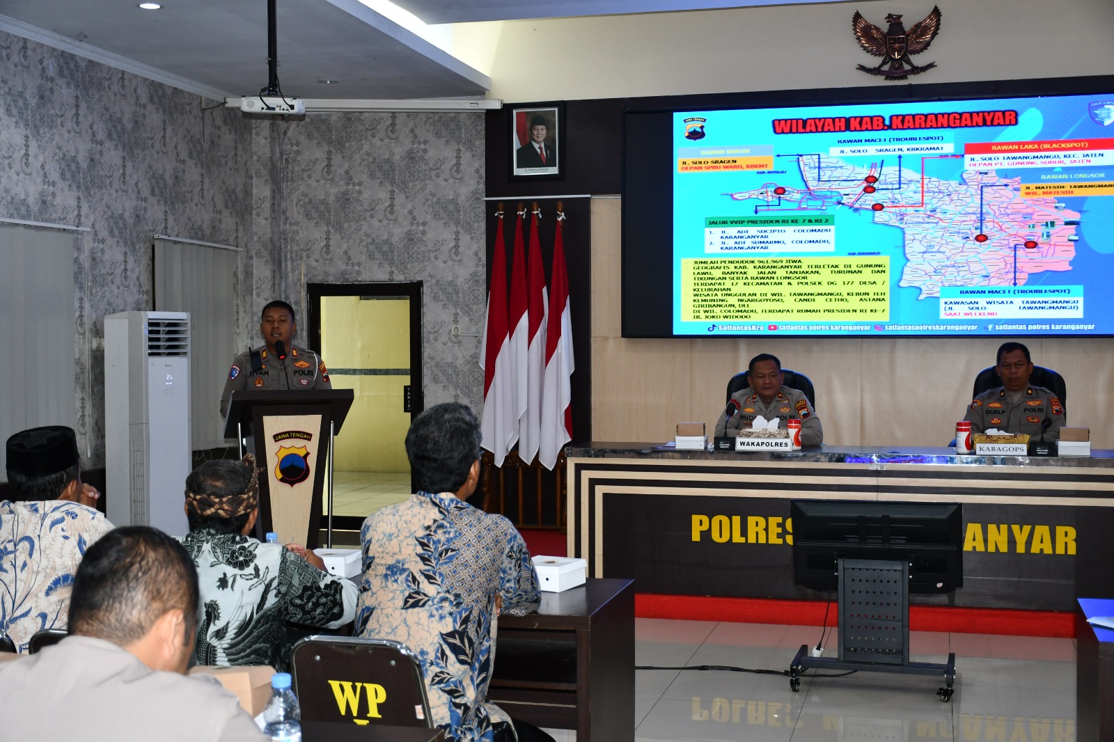 Rakor kesiapan Operasi Zebra Candi 2025 di Mapolres Karanganyar. (Rudi Hartono/Radar Solo)