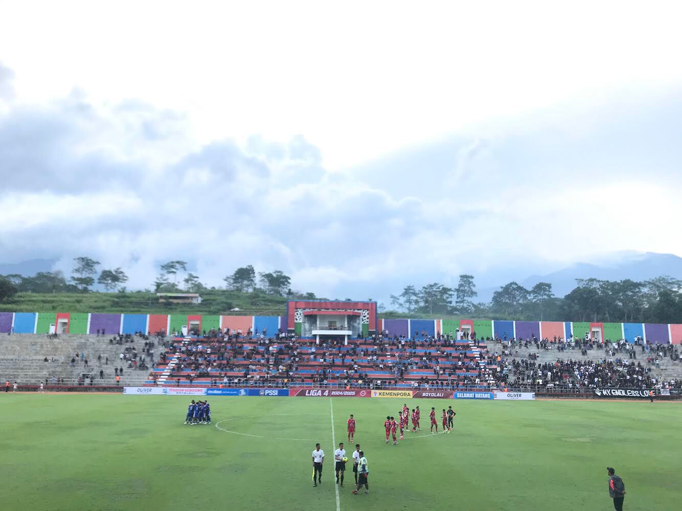 Persebi saat berlaga di Liga 4 musim lalu di Stadion Kebo Giro.