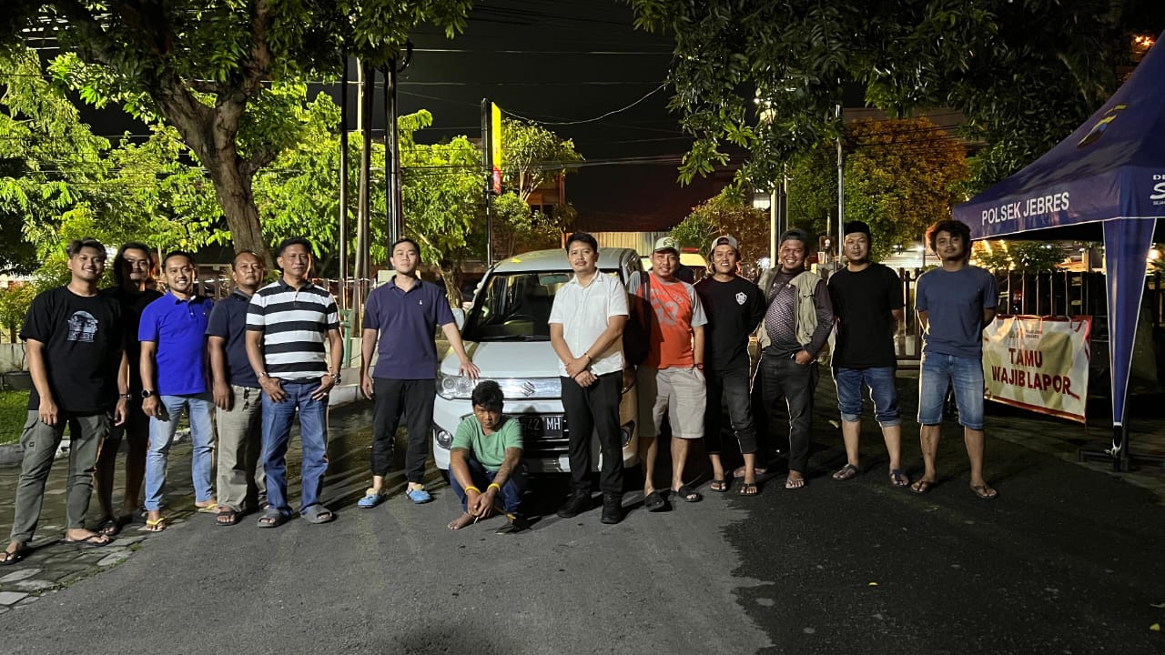 Polresta Solo mengamankan pencuri mobil di kawasan Gulon, Kelurahan/Kecamatan Jebres (8/11).