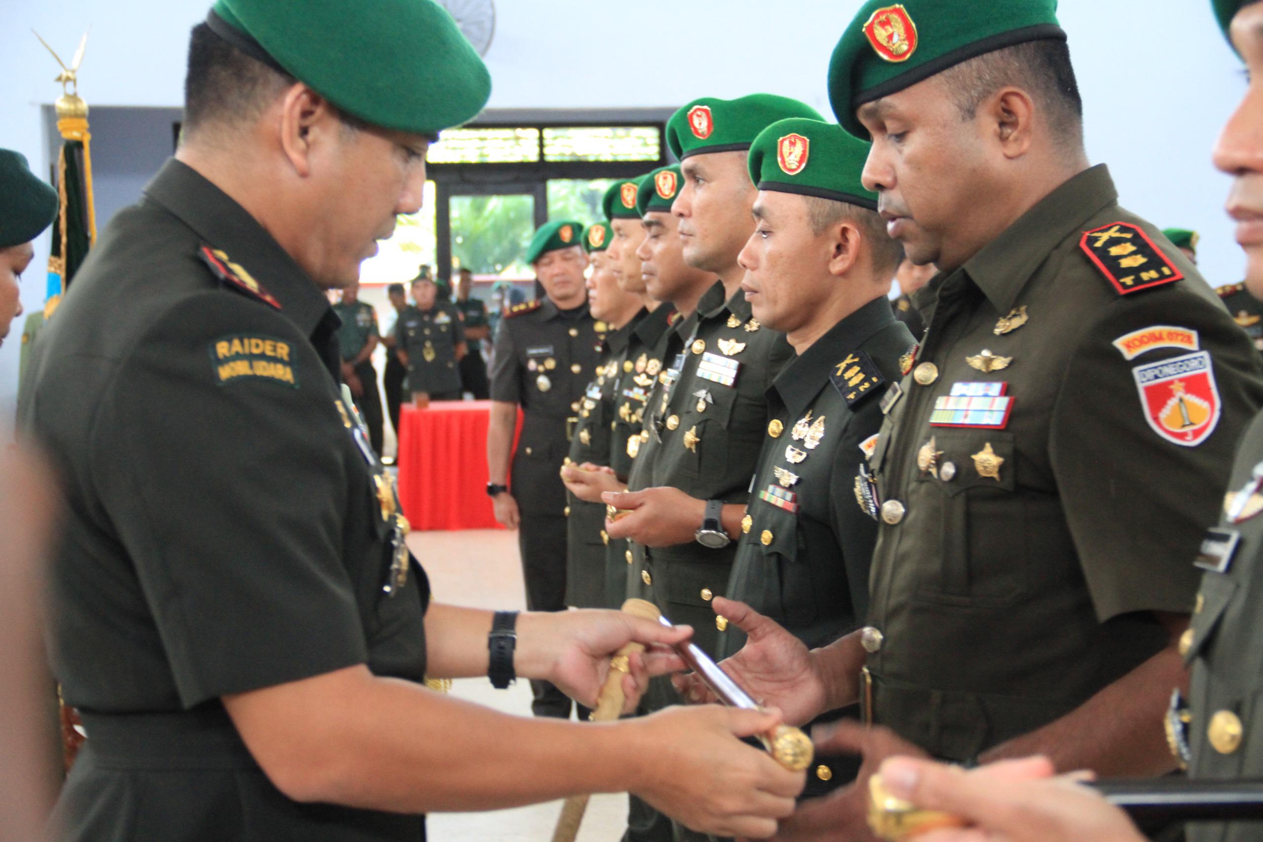 Sertijab Dandim 0728/Wonogiri di Gedung Warastratama Surakarta Kamis (20/11/2025)