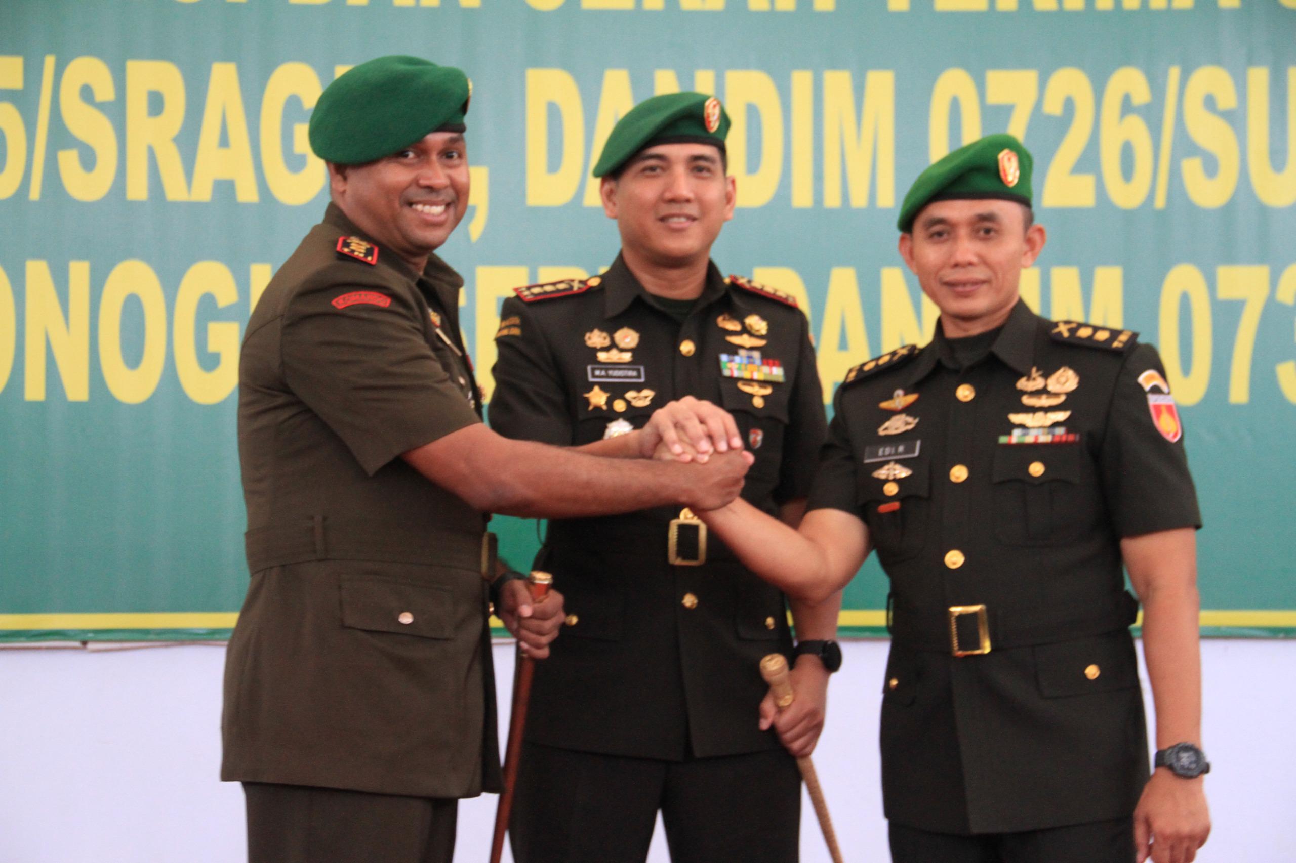 Pergantian Dandim 0728/Wonogiri resmi berlangsung. Letkol Inf Rodricho Ivan Pattihahuan dilantik menggantikan Letkol Edi Ristriyono.