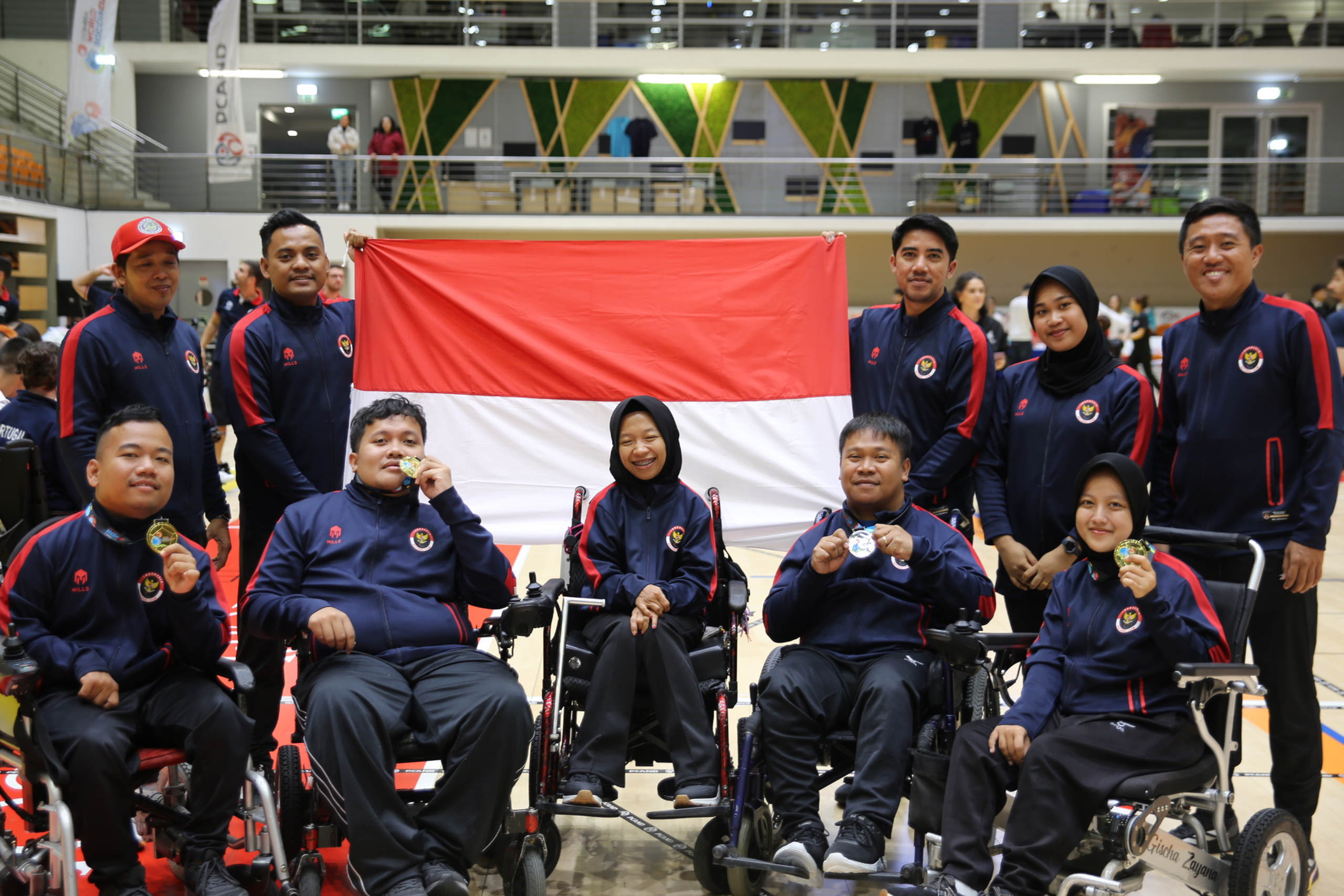 MEMBANGGAKAN: Tim Boccia Indonesia meraih lima medali di ajang World Boccia Cup 2025 di Coimbra, Portugal (8-16/11).