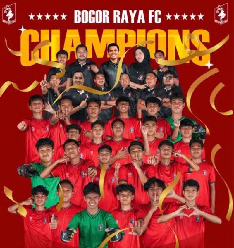 Bogor Raya FC memastikan diri jadi juara&nbsp;Liga 4 Seri 2 Piala Gubernur Jawa Barat 2025&nbsp;