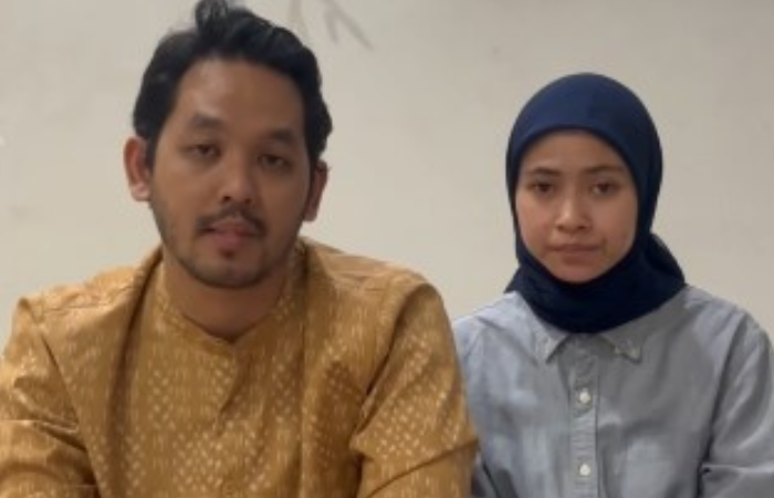 Alvin dan Anita menyampaikan permintaan maaf usai viral tumbler hilang di KRL.