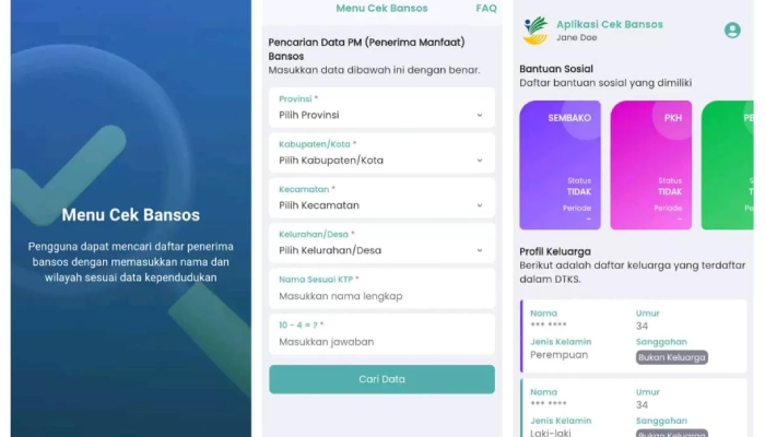 Unduh aplikasi Cek Bansos untuk daftar jadi penerima BLT Kesra 2025 Rp900 ribu.
